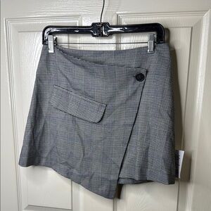 ASOS Gray Mini Wrap Skirt Casual